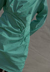 Dorothea Dress green stripe