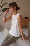 Stevie wide fit Tank Top white