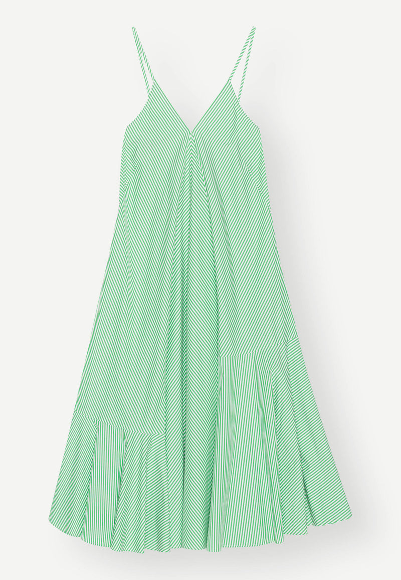 Lydon Dress green stripe