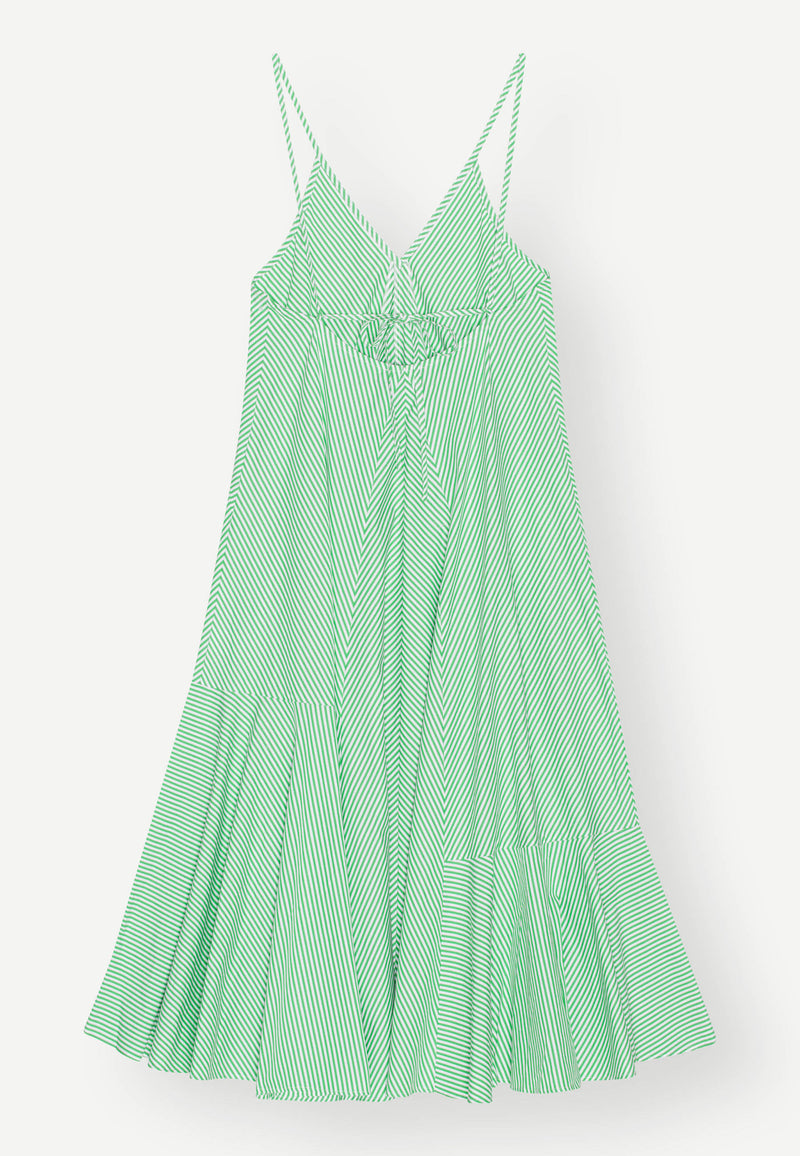 Lydon Dress green stripe